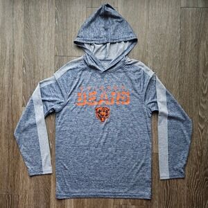 Pro Line Fanatics Chicago Bears NFL Hoodie Mens S/P Polyester Blue Orange NFL